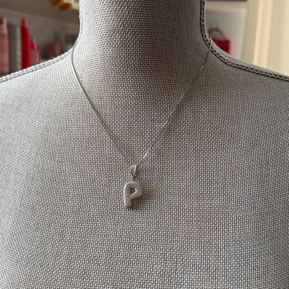 EP Jewels P Initial Necklace